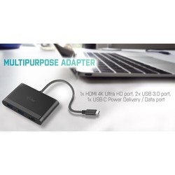 Картридеры и USB-хабы i-Tec USB C HDMI Travel Adapter PD\/Data