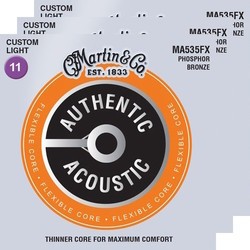 Струны Martin Authentic Acoustic Flexible Core 92\/8 Phosphor Bronze 11-52 (3-Pack)