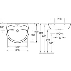 Умывальники Villeroy &amp; Boch Omnia Pro 615967