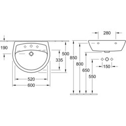 Умывальники Villeroy &amp; Boch Omnia Pro 615967