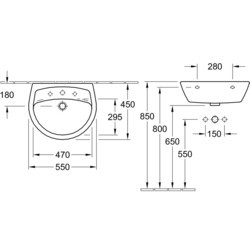 Умывальники Villeroy &amp; Boch Omnia Pro 615958