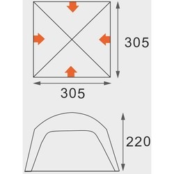 Палатки Eurohike Shelter V2