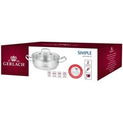 Сковородки GERLACH Simple 499829 24&nbsp;см  хром