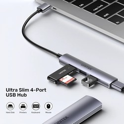 Картридеры и USB-хабы Unitek 4-in-1 USB-A Hub