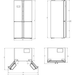 Холодильники Kluge KCF488D графит