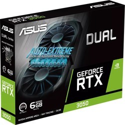 Видеокарты Asus GeForce RTX 3050 Dual 6GB