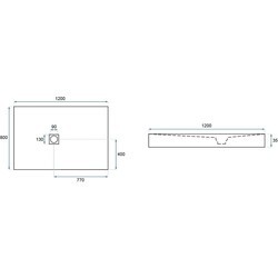 Душевые поддоны REA Rock 120x80 REA-K4583