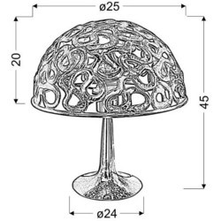 Настольные лампы Candellux Lame 41-40056