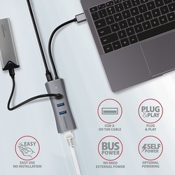 Картридеры и USB-хабы Axagon HMA-GL3AP