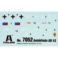 Сборные модели (моделирование) ITALERI Autoblinda AB 43 (1:72)