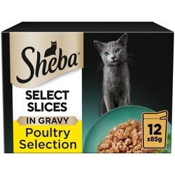 Корм для кошек Sheba Select Slices Poultry Selection in Gravy  12 pcs