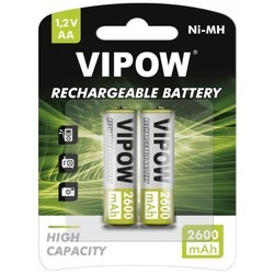 Аккумуляторы и батарейки VIPOW 2xAA 2600 mAh