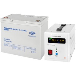 ИБП Logicpower LPY-PSW-500VA Plus + LPM-MG 12V 55 Ah 500&nbsp;ВА