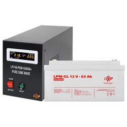 ИБП Logicpower LPY-B-PSW-500VA Plus + LPM-GL 12V 65 Ah 500&nbsp;ВА