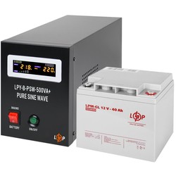 ИБП Logicpower LPY-B-PSW-500VA Plus + LPM-GL 12V 40 Ah 500&nbsp;ВА