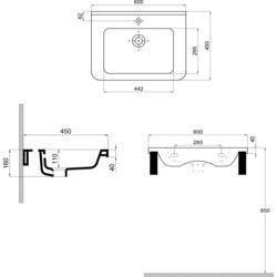 Тумбы под умывальник SANWERK Era Air 60 MV0000854