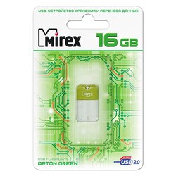 USB Flash (флешка) Mirex ARTON 16Gb (зеленый)
