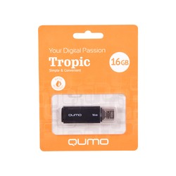 USB Flash (флешка) Qumo Tropic (черный)