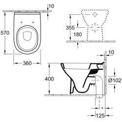 Унитаз Villeroy & Boch O.novo 565710