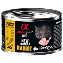 Корм для кошек Alpha Spirit Cat Canned Sterilized Rabbit 200 g