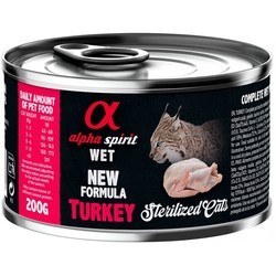 Корм для кошек Alpha Spirit Cat Canned Sterilized Turkey 200 g