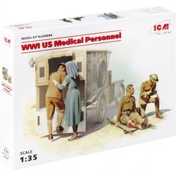 Сборные модели (моделирование) ICM WWI US Medical Personnel (1:35)