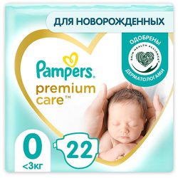 Подгузники (памперсы) Pampers Premium Care 0 \/ 22 pcs