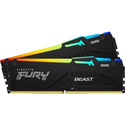 Оперативная память Kingston Fury Beast RGB DDR5 2x16Gb KF568C34BBEAK2-32