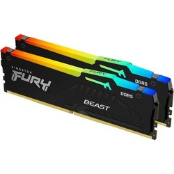 Оперативная память Kingston Fury Beast RGB DDR5 2x8Gb KF560C30BBAK2-16