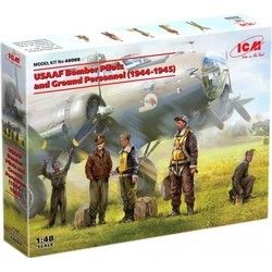Сборные модели (моделирование) ICM USAAF Bomber Pilots and Ground Personnel (1944-1945) (1:48)