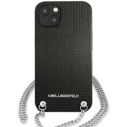 Чехлы для мобильных телефонов Karl Lagerfeld Leather Textured and Chain for iPhone 13 Mini
