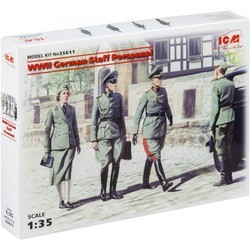 Сборные модели (моделирование) ICM WWII German Staff Personnel (1:35)