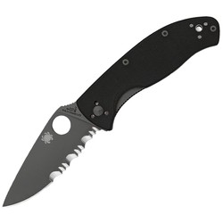 Ножи и мультитулы Spyderco Tenacious Black Combination Edge