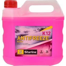 Охлаждающая жидкость StarLine Antifreeze K12 Plus -30 Ready Mix 3&nbsp;л