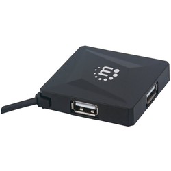 Картридеры и USB-хабы MANHATTAN 4-Port USB 2.0 Hub