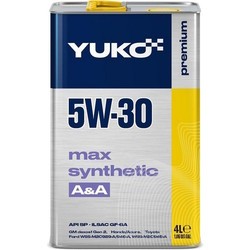 Моторные масла YUKO Max Synthetic A&A 5W-30 4&nbsp;л