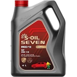 Моторные масла S-Oil Seven Red #9 SP 0W-16 4&nbsp;л