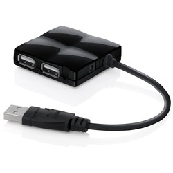 Картридеры и USB-хабы Belkin USB 2.0 4-Port Travel Hub
