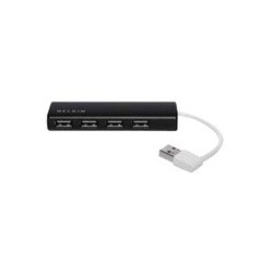 Картридер/USB-хаб Belkin 4-Port Ultra-Slim Travel Hub