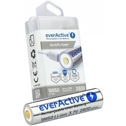 Аккумуляторы и батарейки everActive Silver Line 1x18650 2600 mAh micro USB