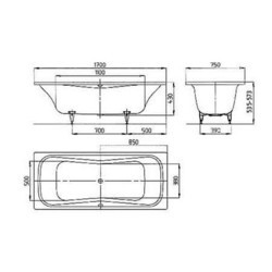 Ванны Kaldewei Dyna Duo 180x80