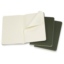 Блокнот Moleskine Set of 3 Plain Cahier Journals Pocket Pebble Grey
