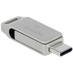 USB-флешки Delock USB 3.2 Gen 1 USB-C + Type-A Memory Stick 256Gb