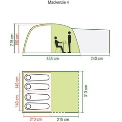 Палатки Coleman Mackenzie X4