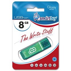 USB Flash (флешка) SmartBuy Glossy (зеленый)