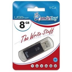 USB Flash (флешка) SmartBuy V-Cut 4Gb (серебристый)