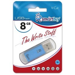 USB Flash (флешка) SmartBuy V-Cut 8Gb (серебристый)