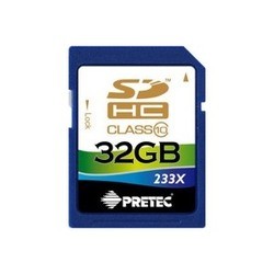Карты памяти Pretec SDHC 233x Class 10 32Gb