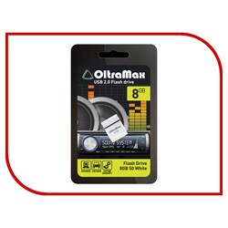 USB Flash (флешка) OltraMax 50 8Gb (белый)