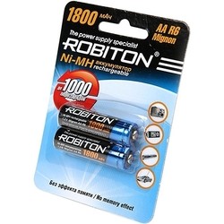 Аккумуляторная батарейка Robiton 2xAA 1800 mAh